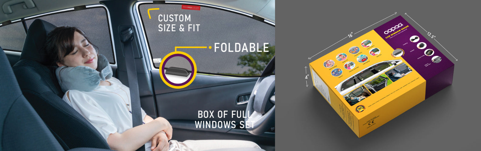 oopaa premium car window shades